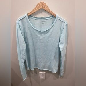 Anthropologie Blue Long Sleeve T-Shirt Women’s Size Medium